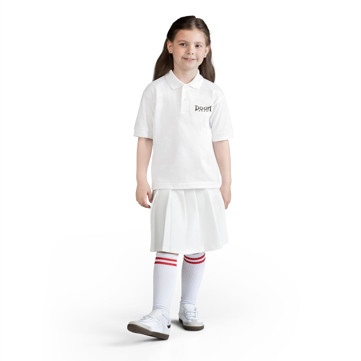 Doom Brew Youth Polo – Logo Kids Jersey Polo Shirt