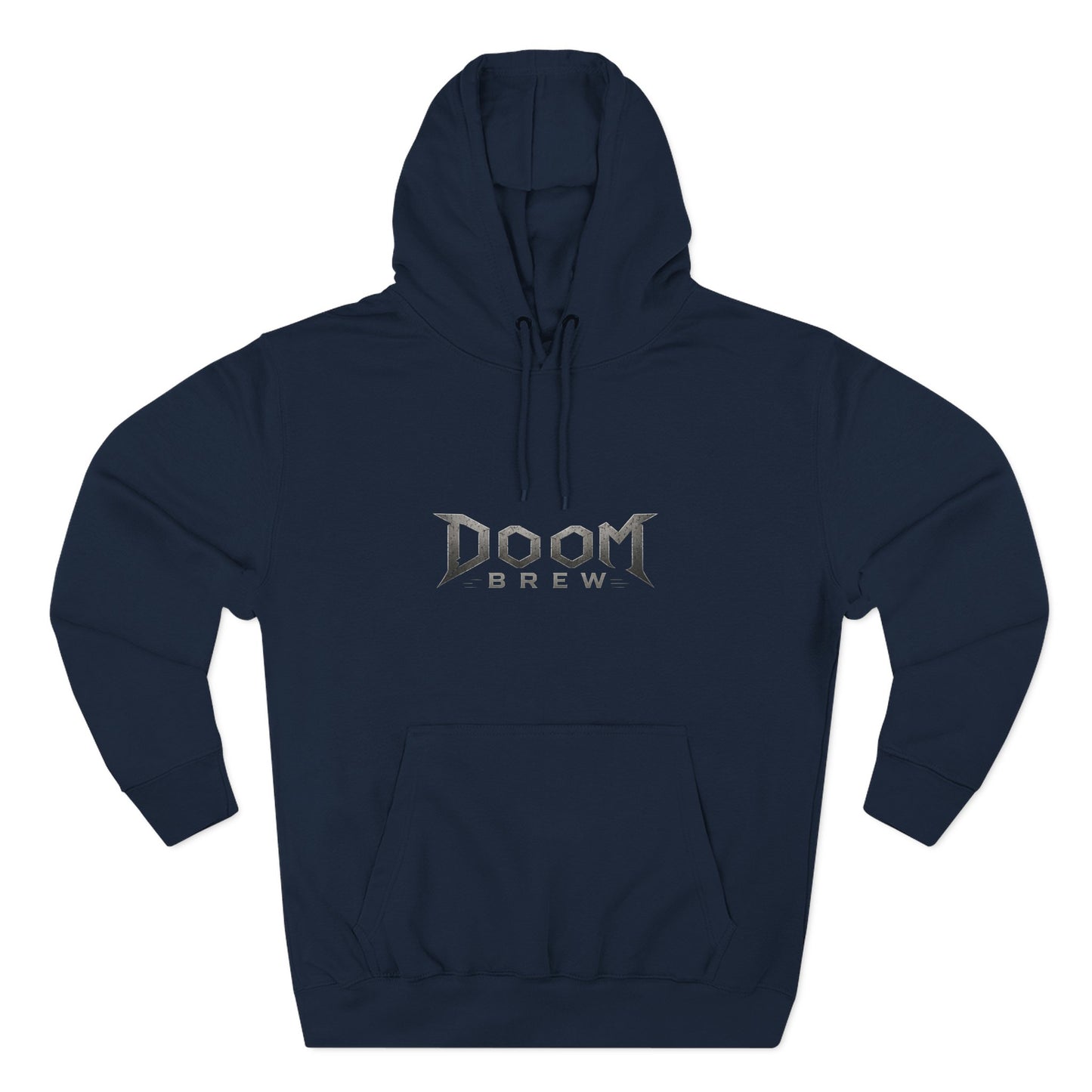 Doom Brew Hoodie — Gothic Logo Fleece Pullover