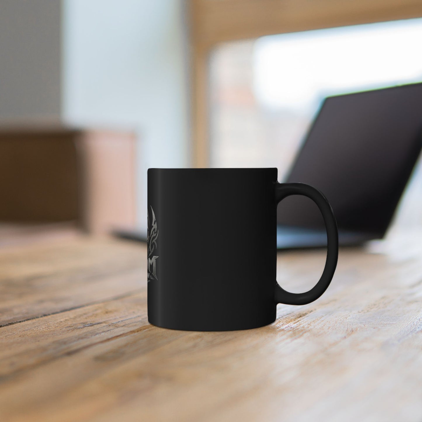 Doom Brew Skull Coffee Mug – Gothic Black Ceramic 11oz/15oz