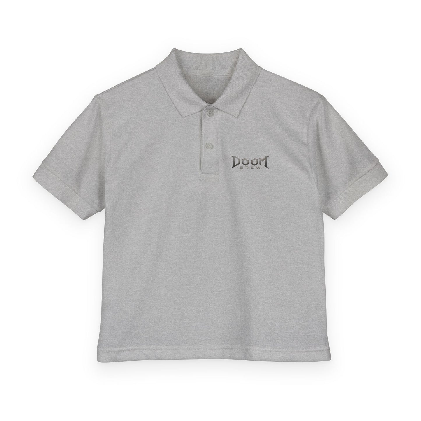 Youth Polo — 'Doom Brew' Logo Kids Jersey Polo Shirt