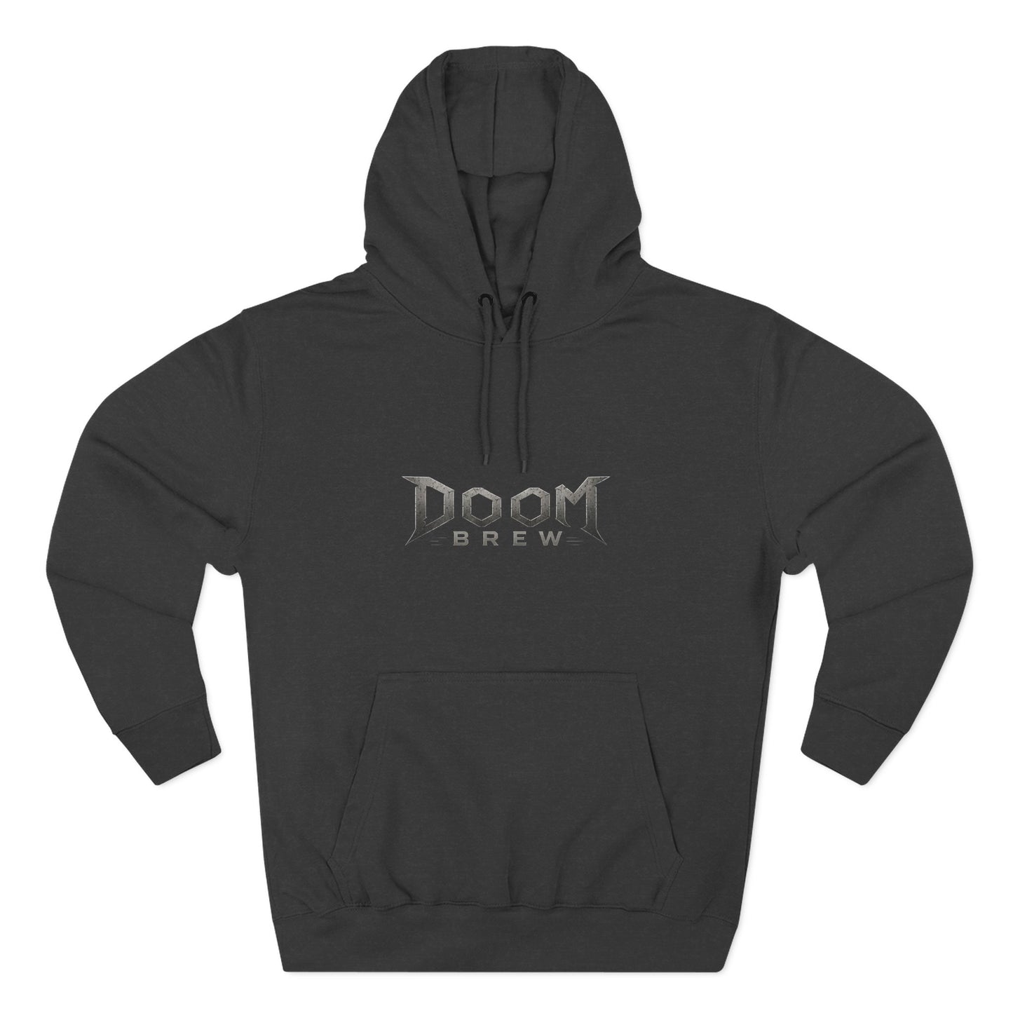 Doom Brew Hoodie — Gothic Logo Fleece Pullover