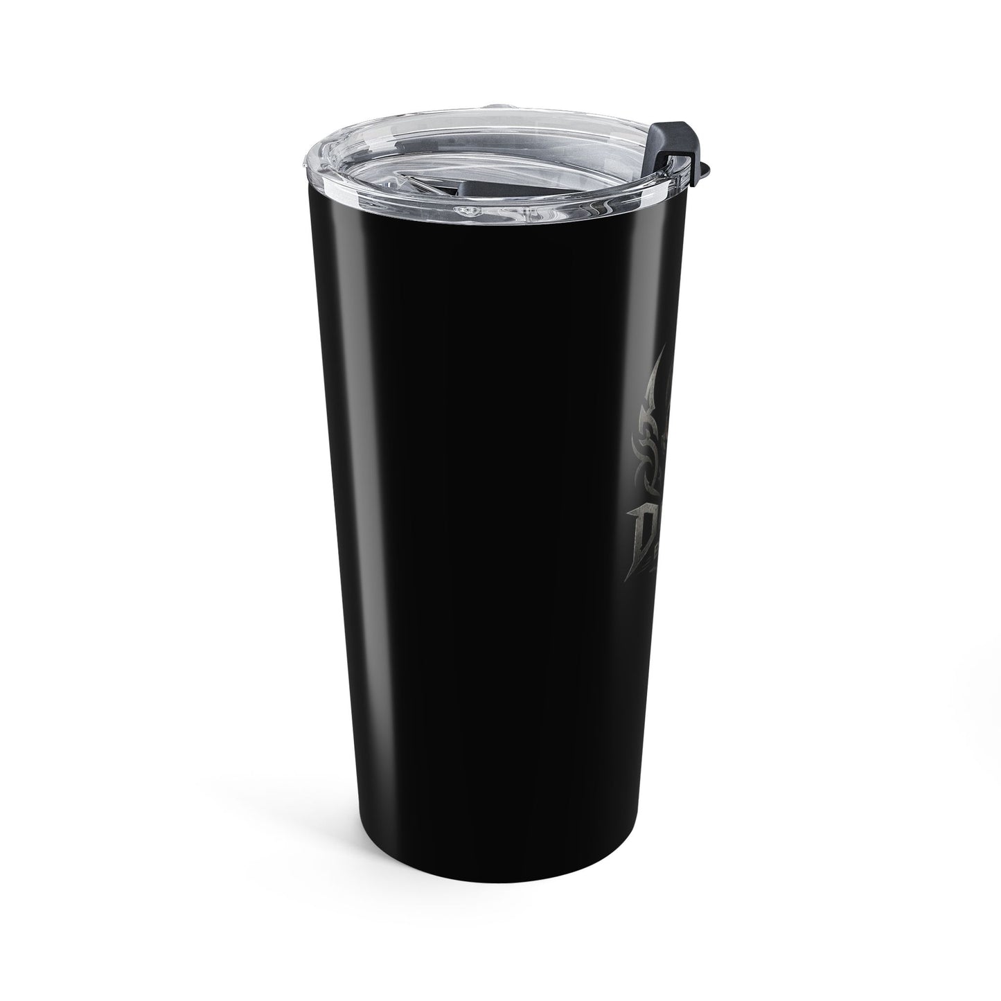 20oz Tumbler — Doom Brew Skull Travel Mug with Red-Eyed Gothic Logo