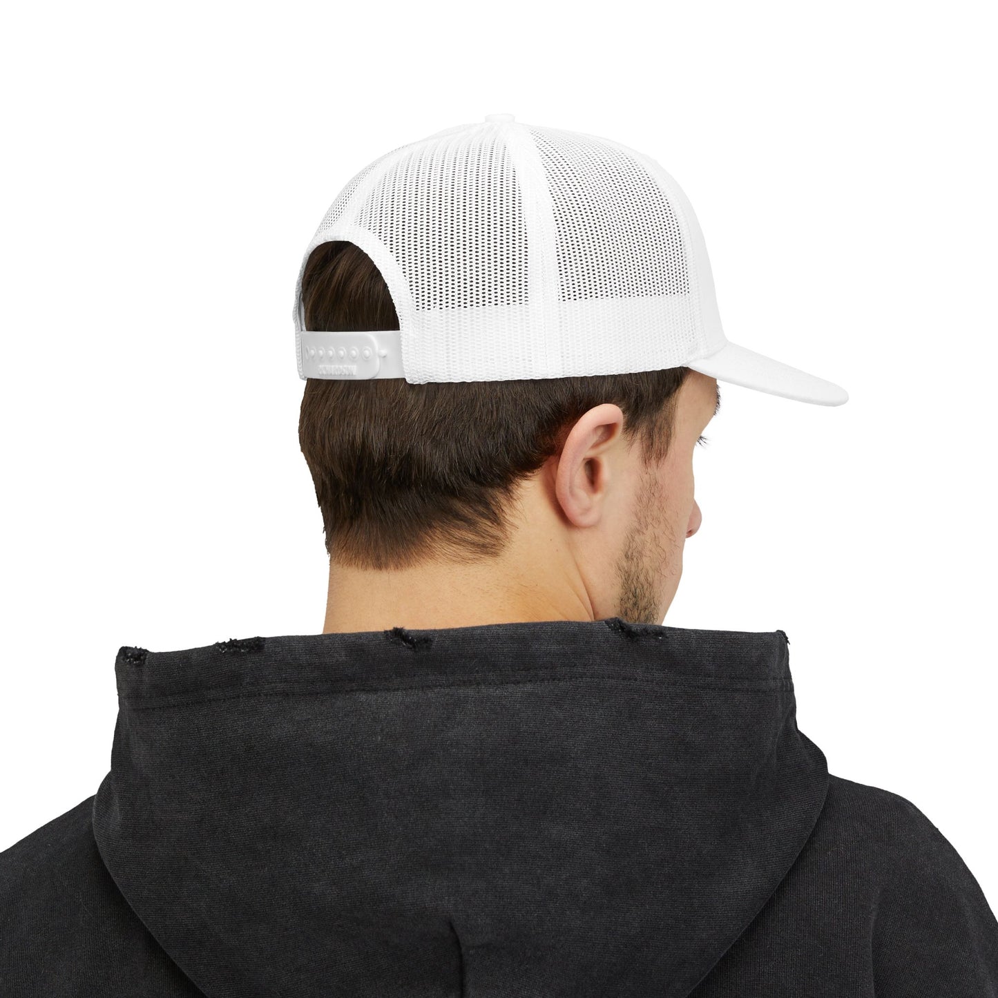 Skull Trucker Cap with Red-Eye Tribal Design | Doom Brew Official Merch