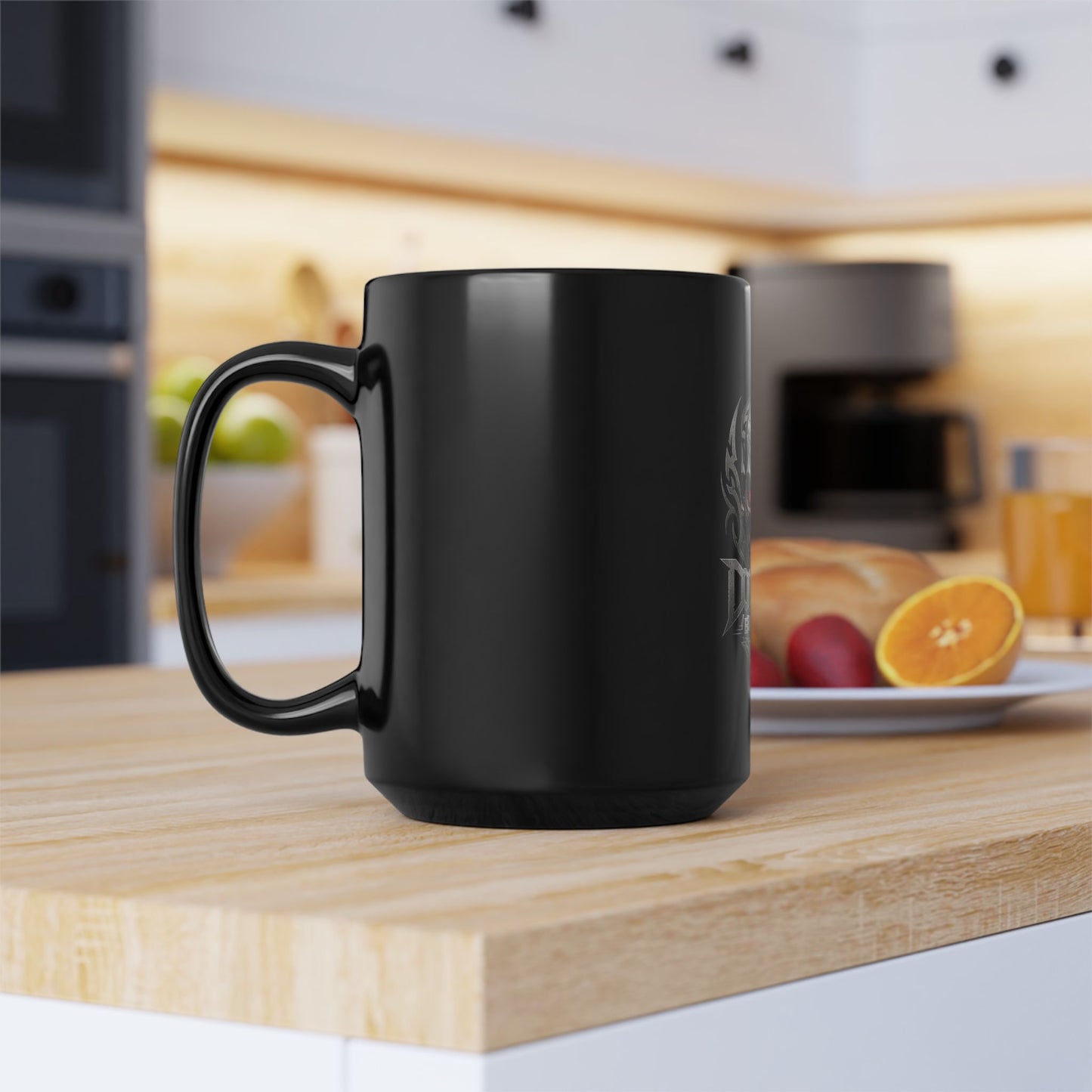 Doom Brew Skull Coffee Mug – Gothic Black Ceramic 11oz/15oz