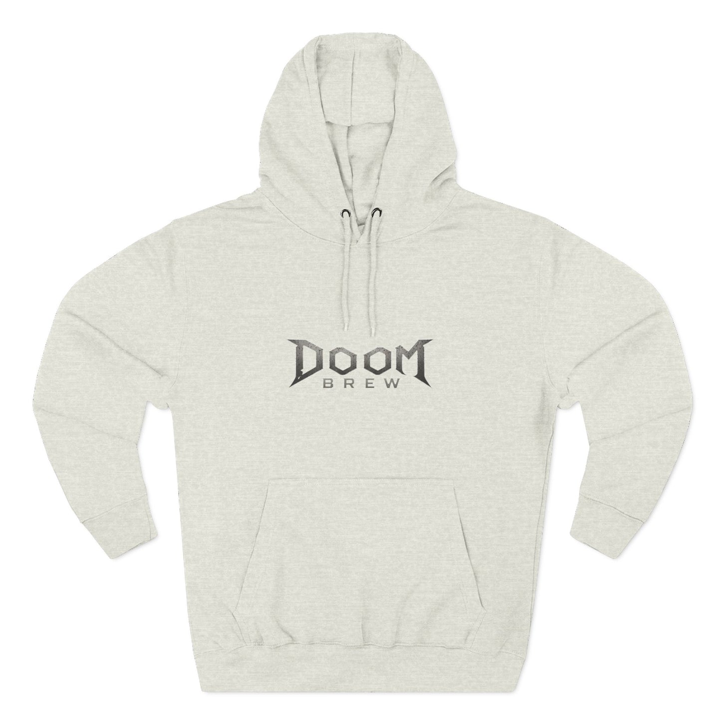 Doom Brew Hoodie — Gothic Logo Fleece Pullover