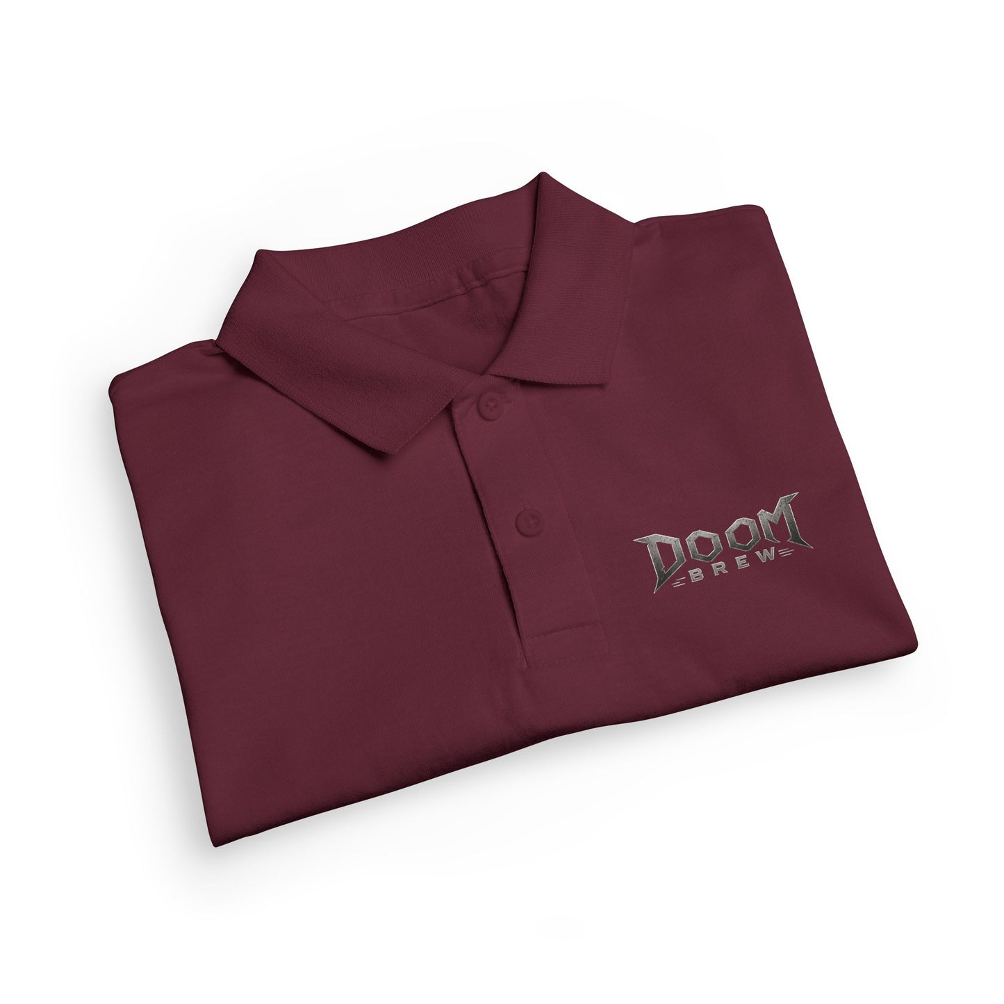 Youth Polo — 'Doom Brew' Logo Kids Jersey Polo Shirt