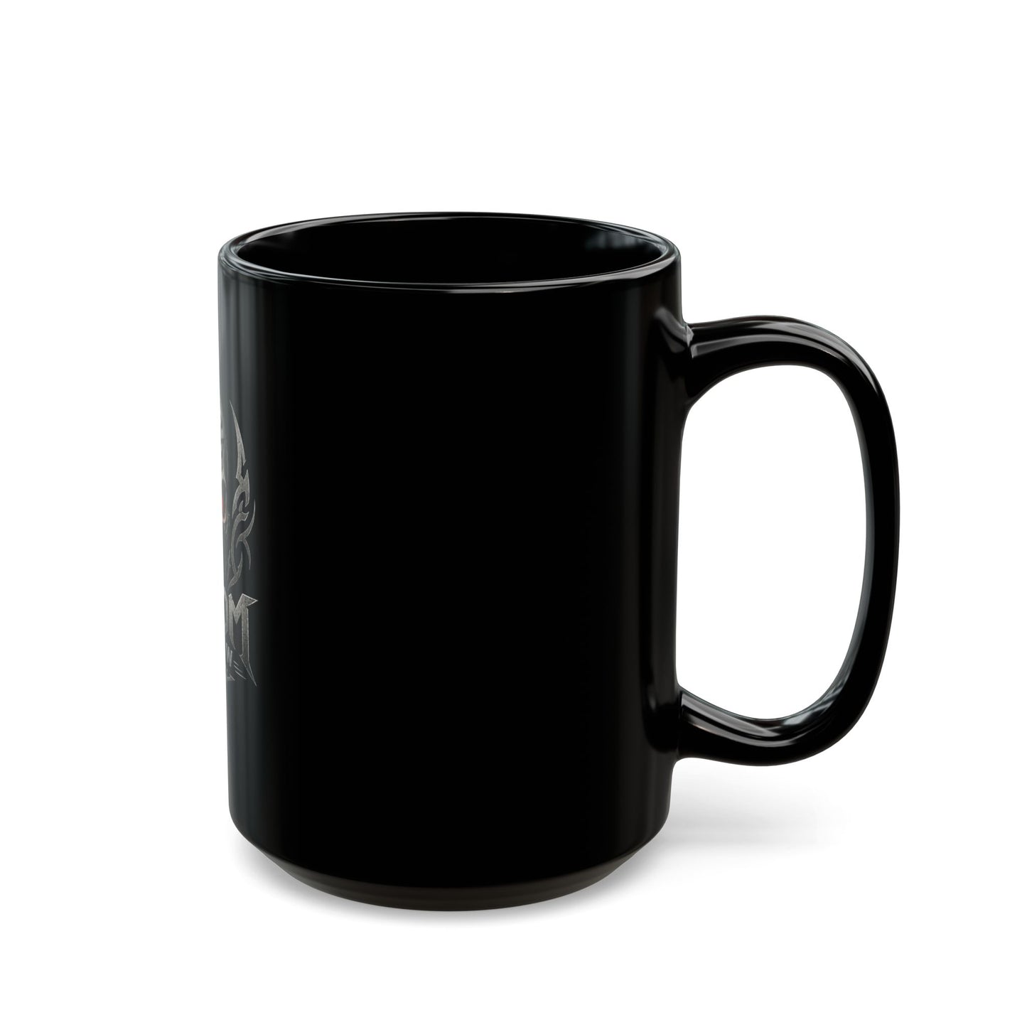Doom Brew Skull Coffee Mug – Gothic Black Ceramic 11oz/15oz