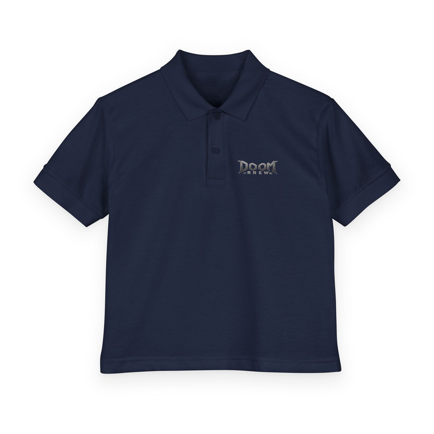 Youth Polo — 'Doom Brew' Logo Kids Jersey Polo Shirt