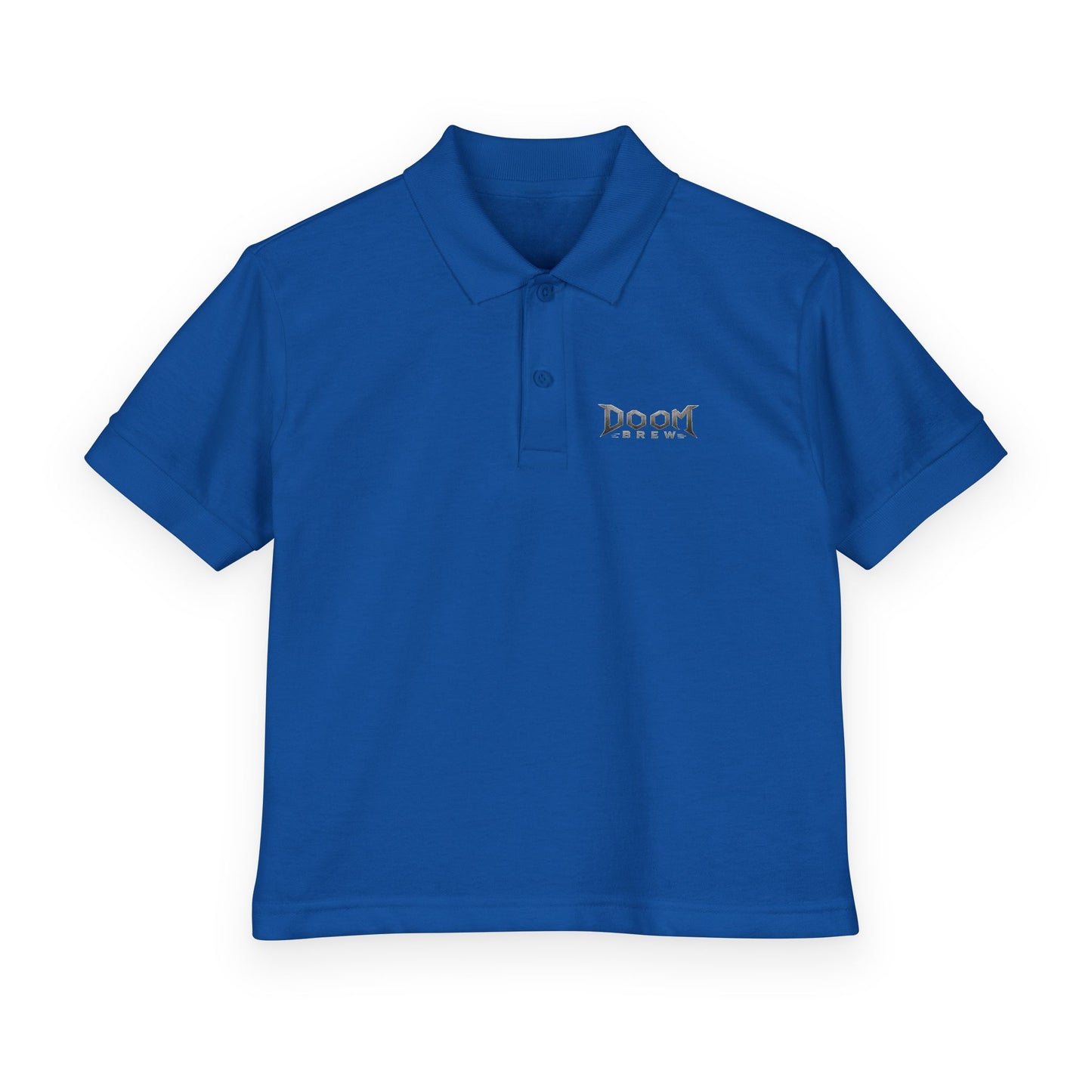 Youth Polo — 'Doom Brew' Logo Kids Jersey Polo Shirt