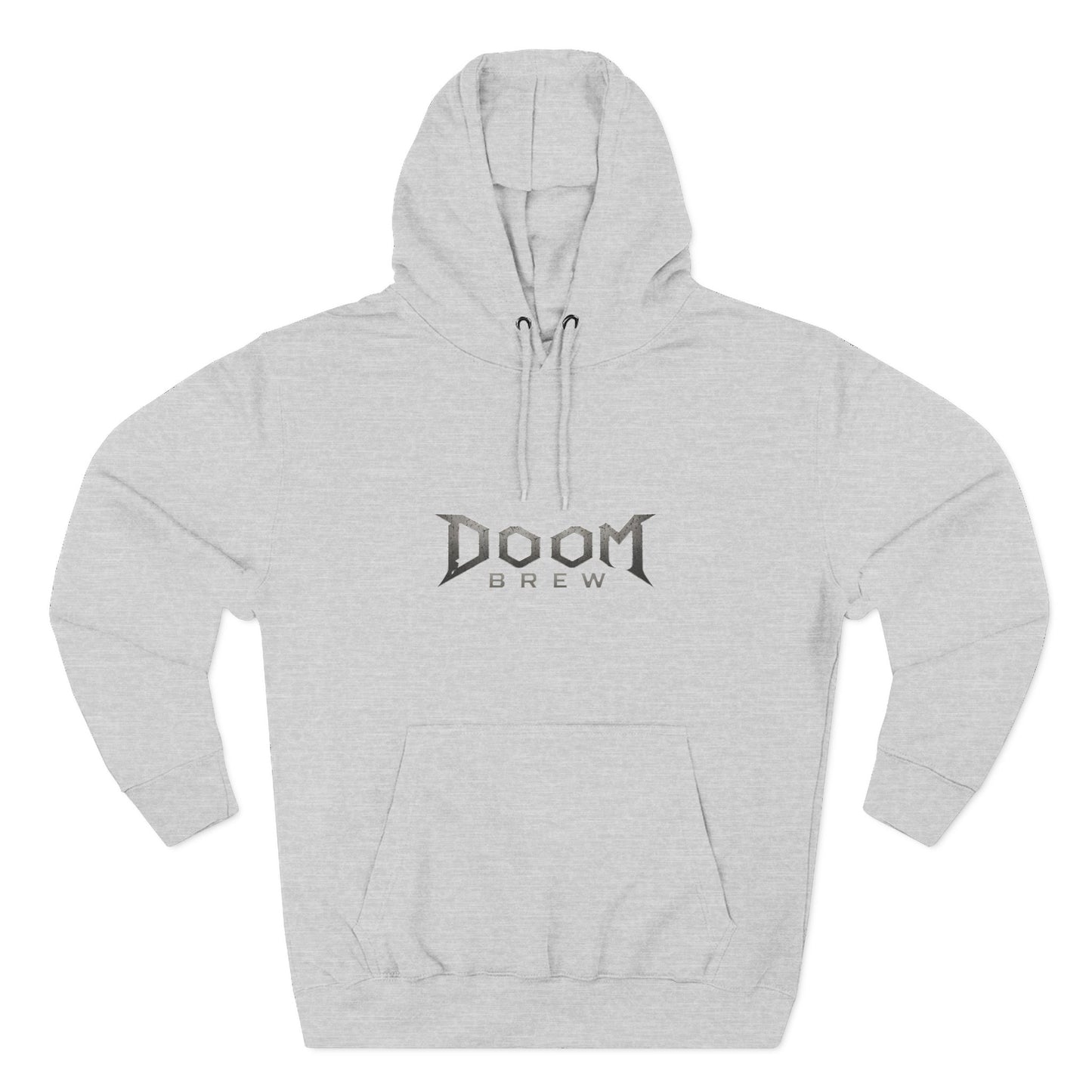 Doom Brew Hoodie — Gothic Logo Fleece Pullover