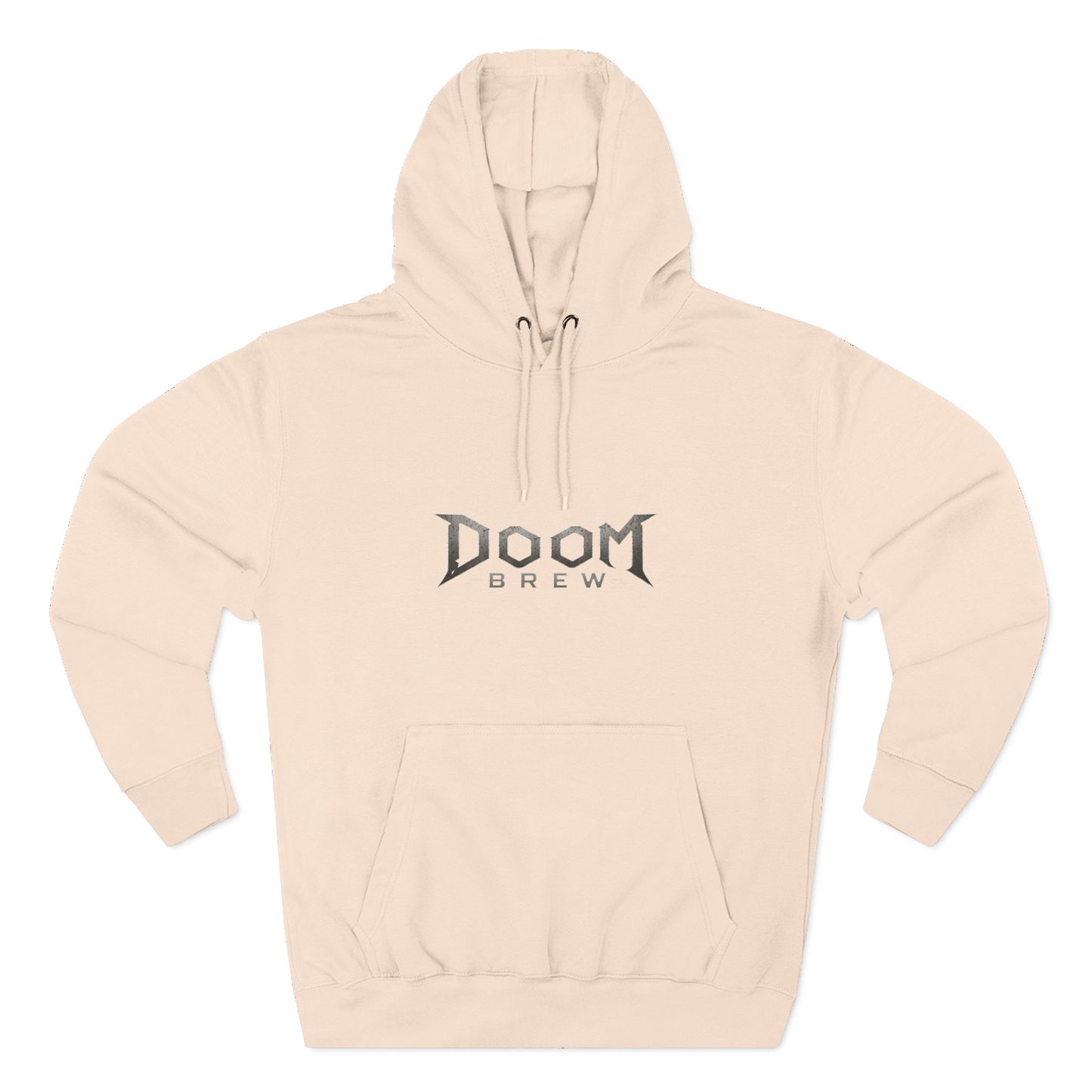 Doom Brew Hoodie — Gothic Logo Fleece Pullover