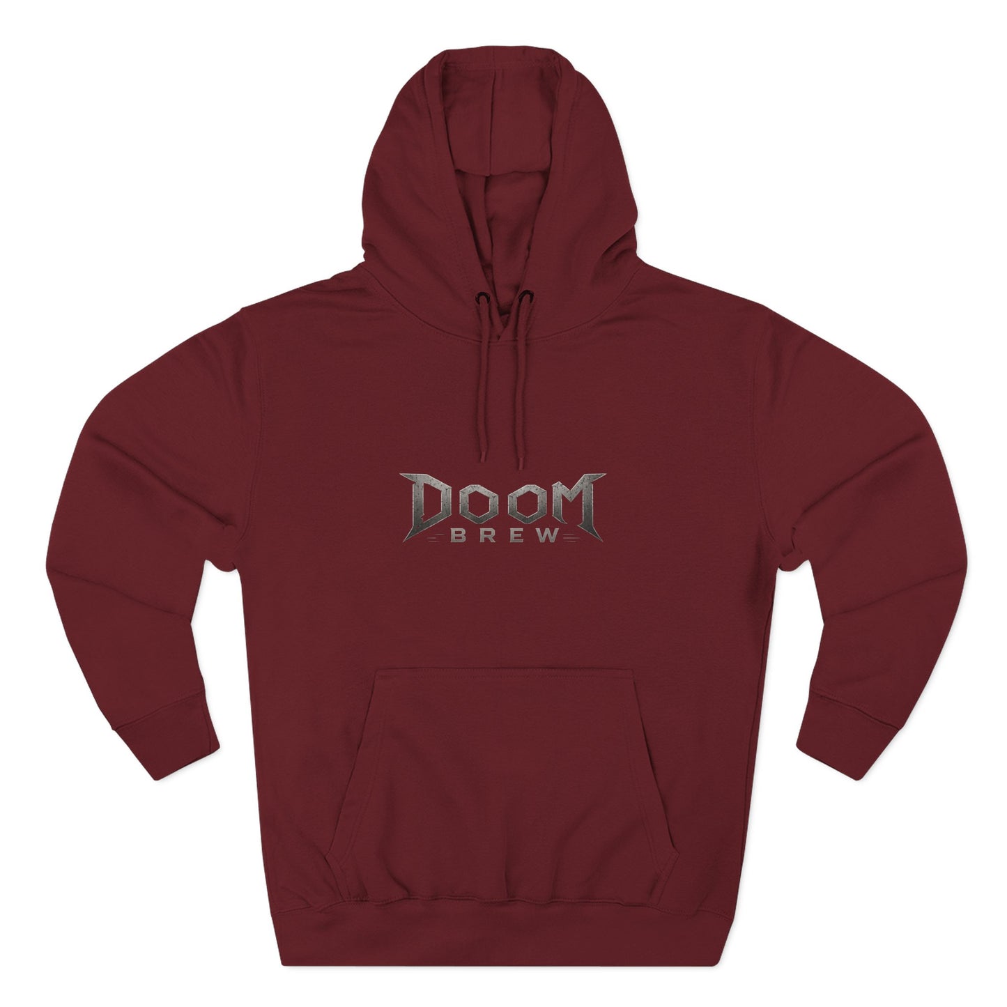 Doom Brew Hoodie — Gothic Logo Fleece Pullover