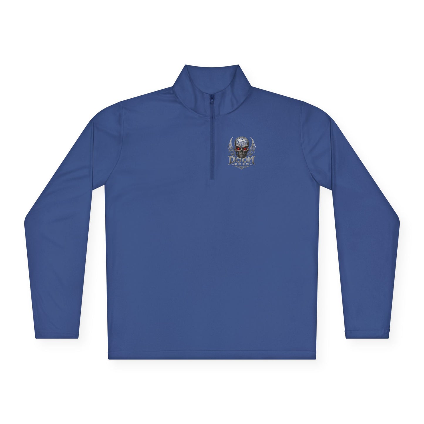 Skull Crest Quarter-Zip Pullover | Doom Brew Official Merch