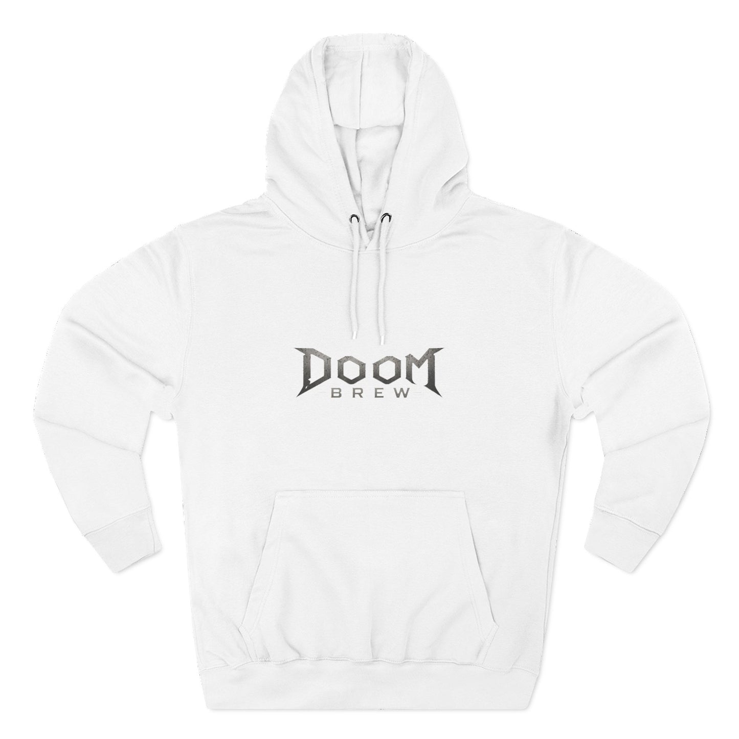 Doom Brew Hoodie — Gothic Logo Fleece Pullover