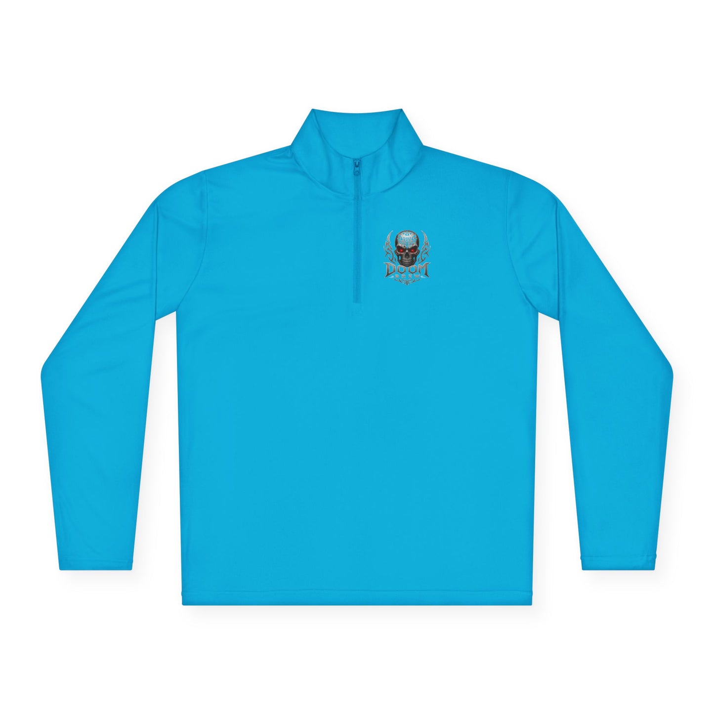 Skull Crest Quarter-Zip Pullover | Doom Brew Official Merch