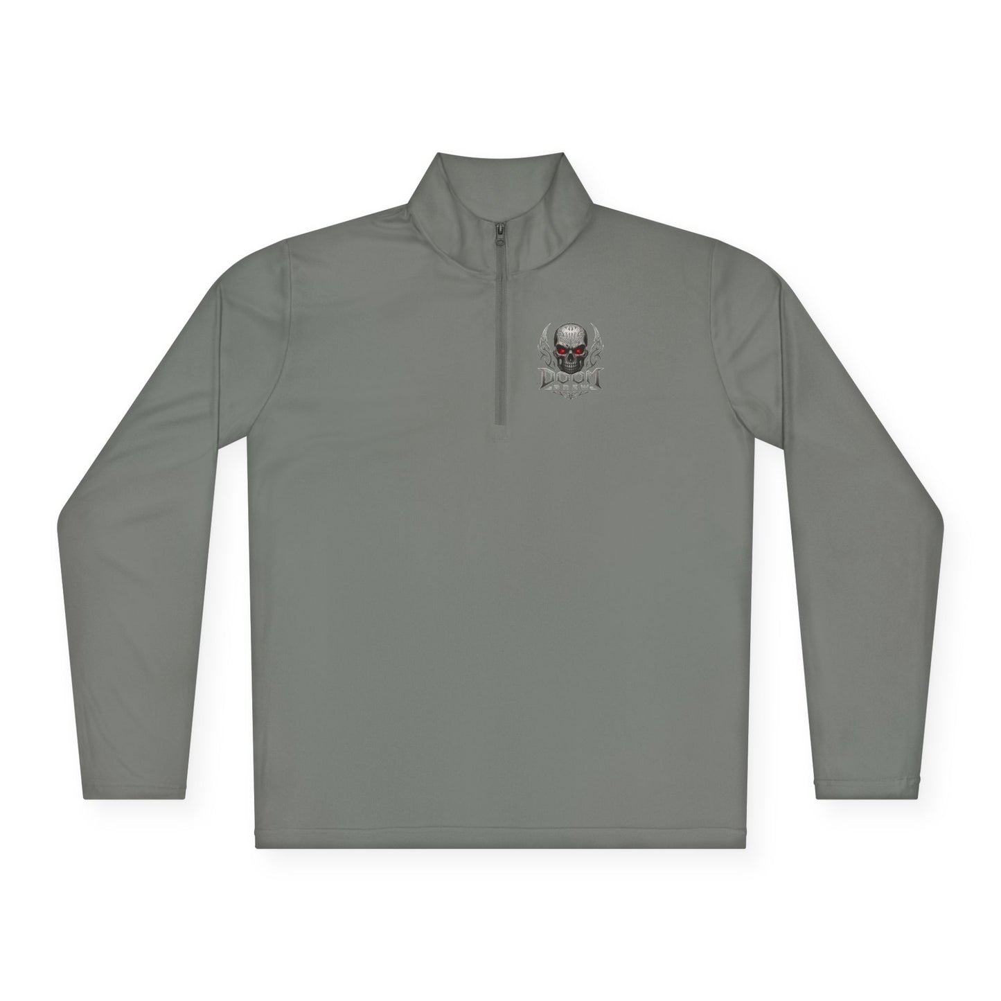 Skull Crest Quarter-Zip Pullover | Doom Brew Official Merch