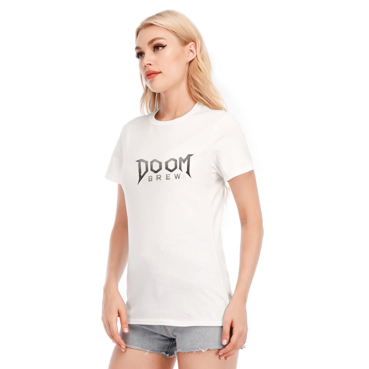 All-Over Print Women's Round Neck T-Shirt | 190GSM Cotton