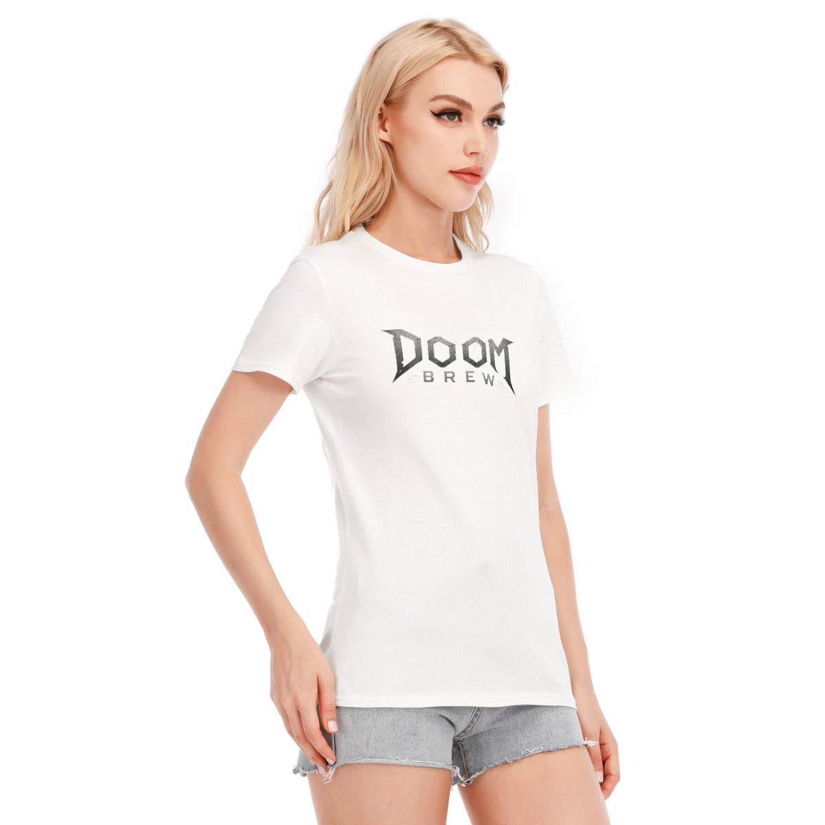 All-Over Print Women's Round Neck T-Shirt | 190GSM Cotton