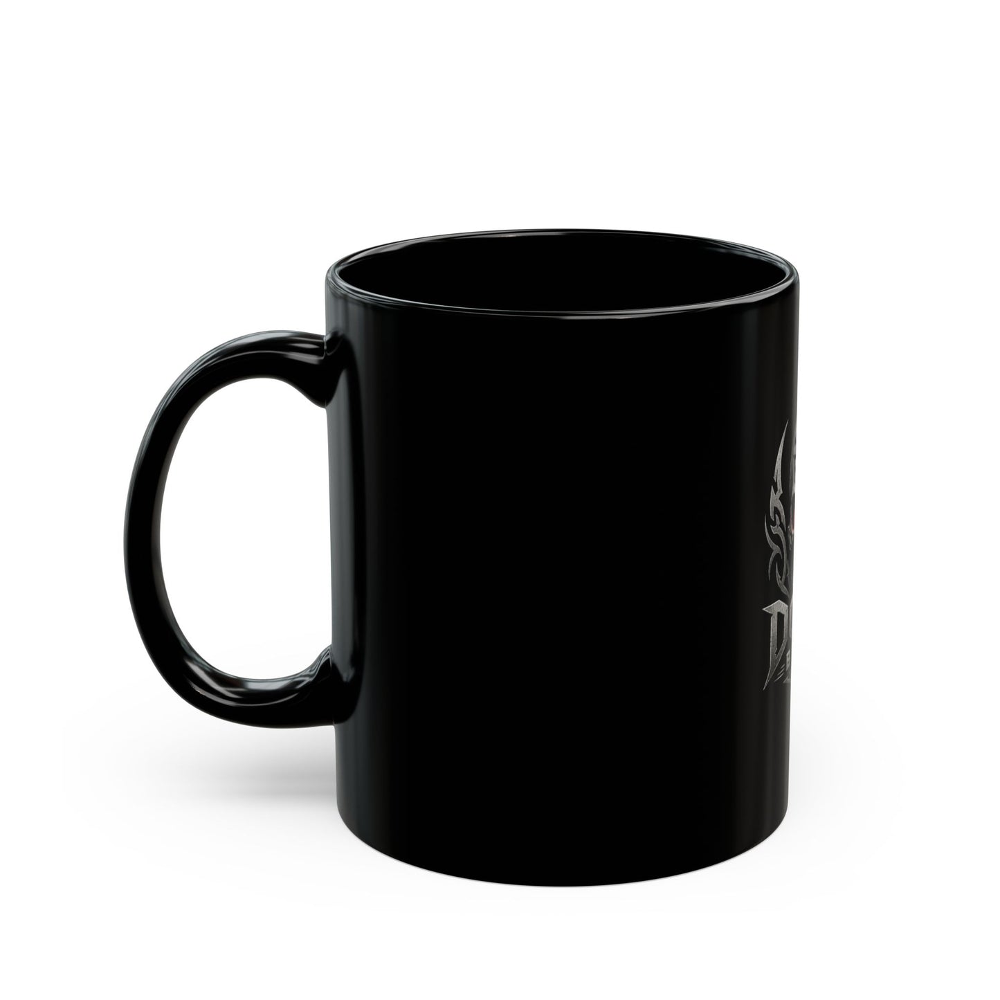 Doom Brew Skull Coffee Mug – Gothic Black Ceramic 11oz/15oz