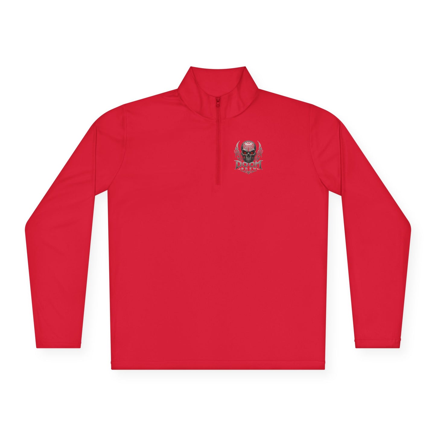 Skull Crest Quarter-Zip Pullover | Doom Brew Official Merch