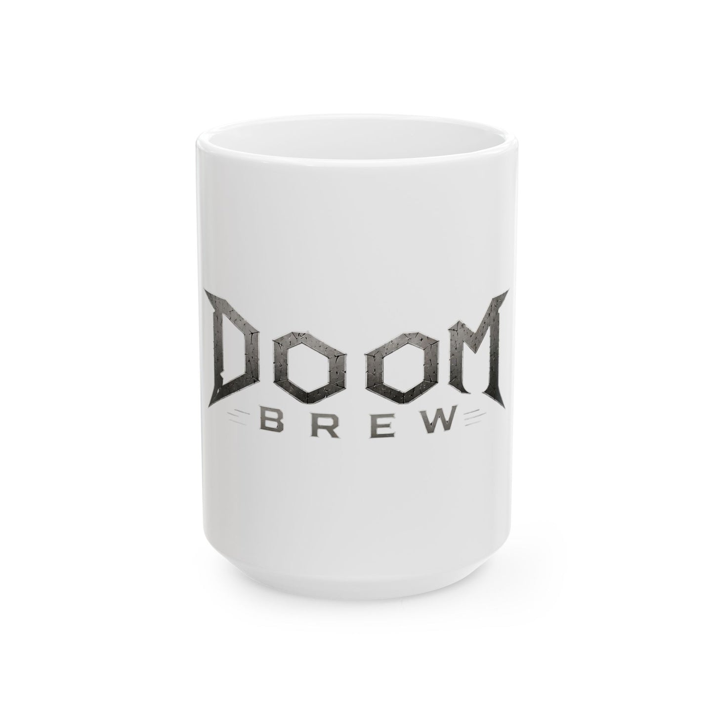 Doom Brew Ceramic Mug — Funny Gamer Coffee Cup (11oz & 15oz)