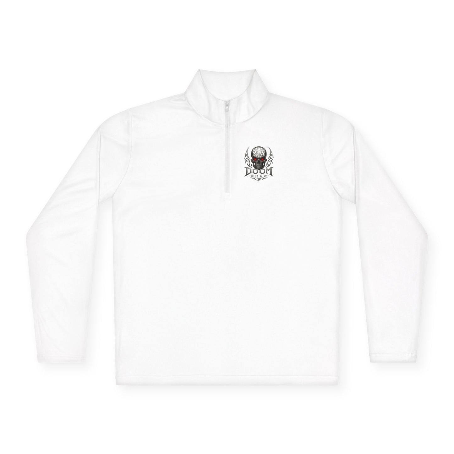 Skull Crest Quarter-Zip Pullover | Doom Brew Official Merch