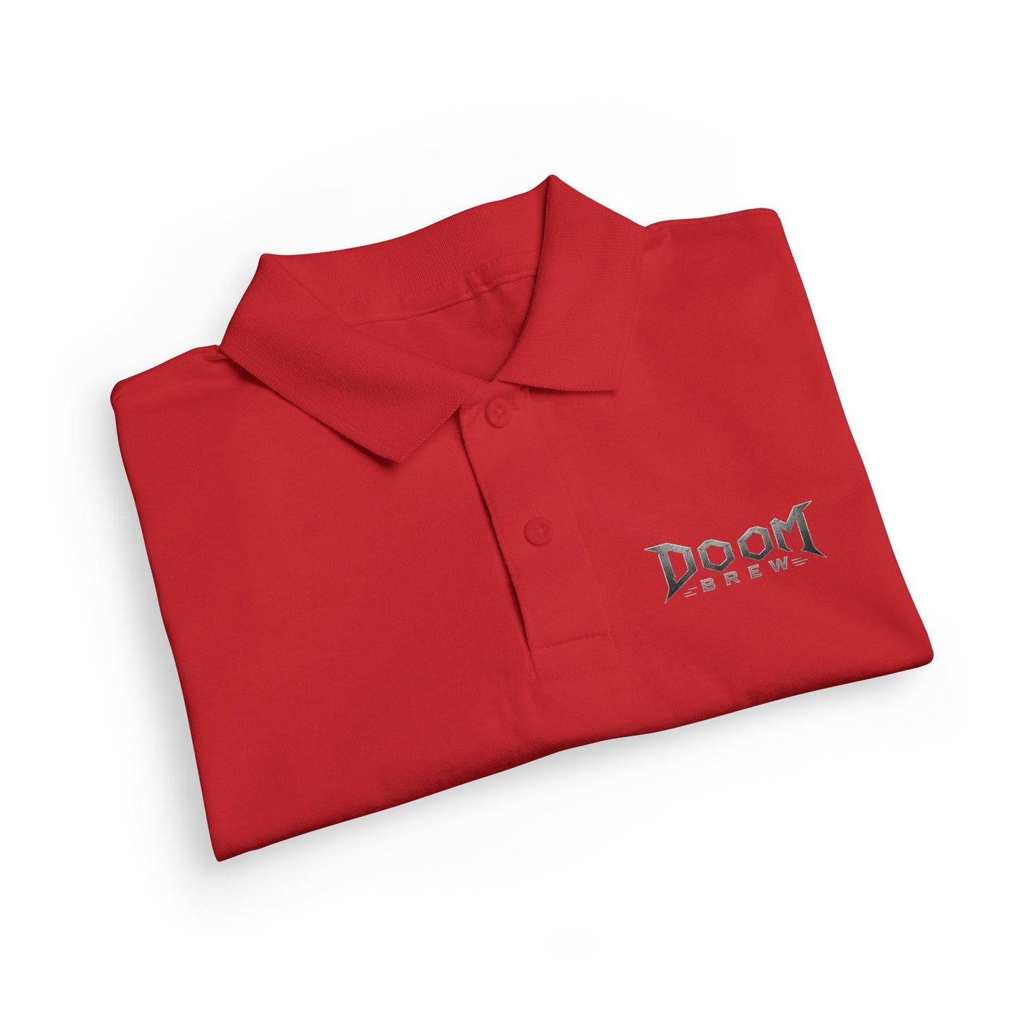 Youth Polo — 'Doom Brew' Logo Kids Jersey Polo Shirt