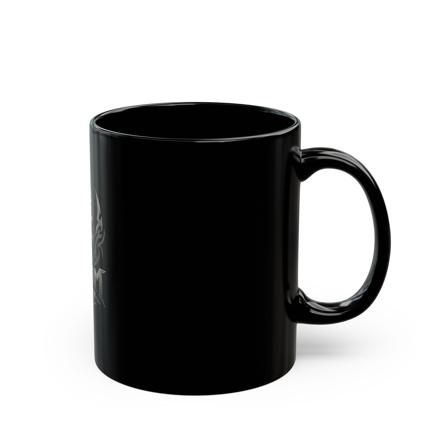 Doom Brew Skull Coffee Mug – Gothic Black Ceramic 11oz/15oz