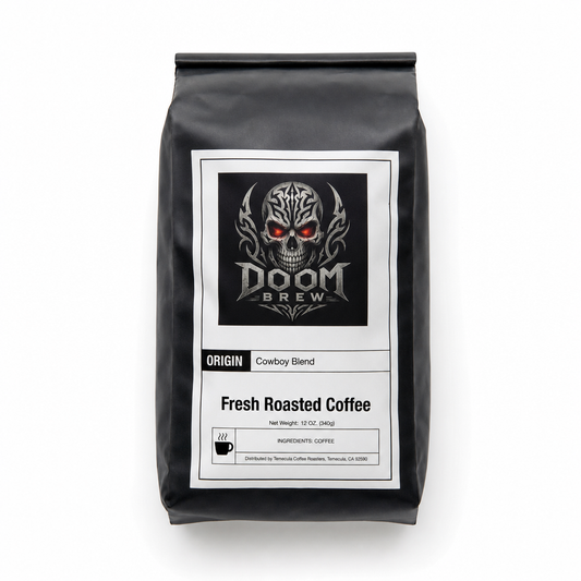 Doom Brew Cowboy Blend – Signature Dark Roast Coffee