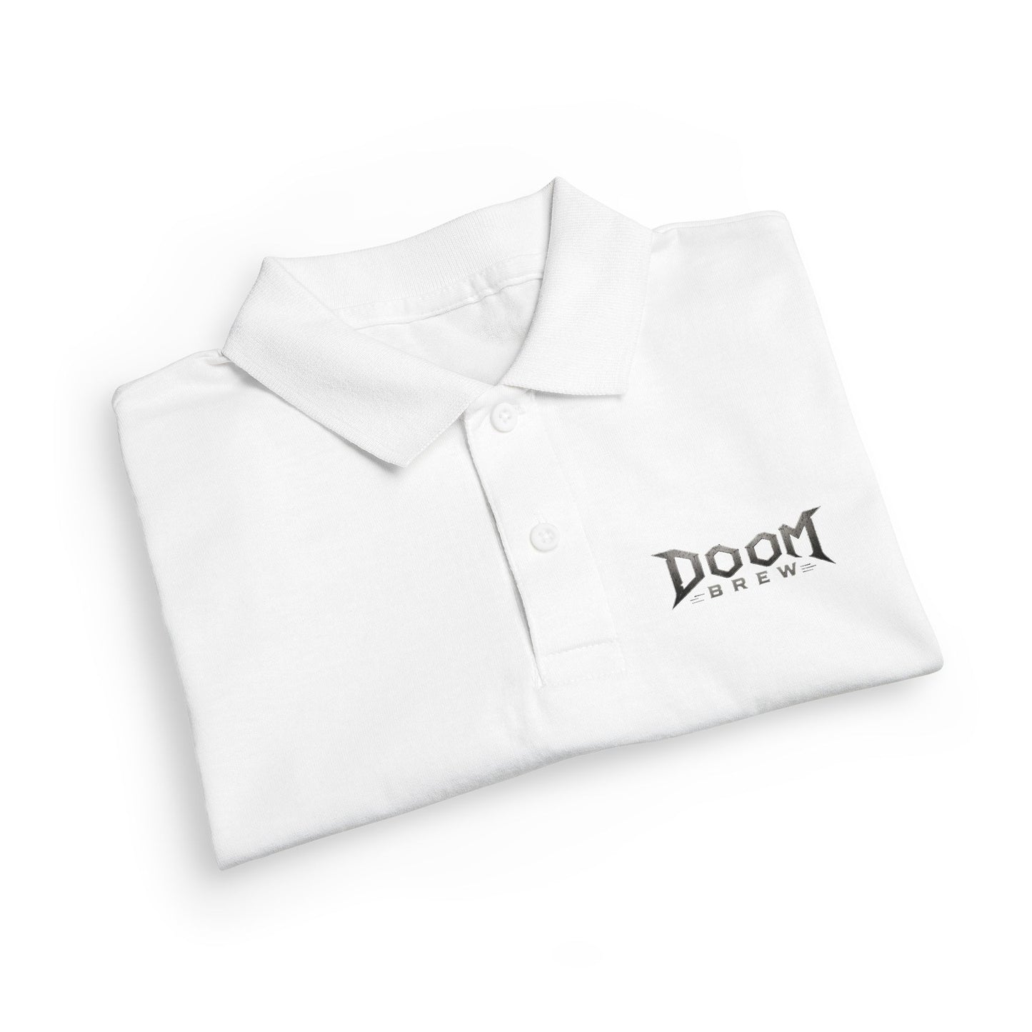 Youth Polo — 'Doom Brew' Logo Kids Jersey Polo Shirt