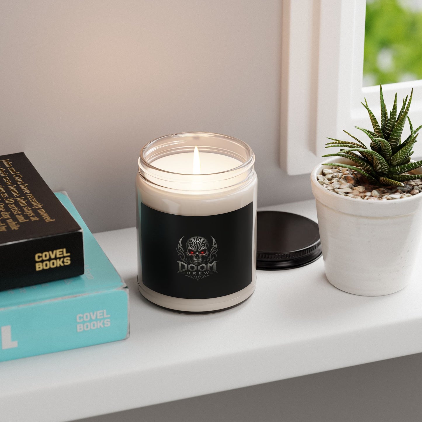 Doom Brew Scented Soy Candle — 9oz Gothic Skull Aromatherapy Candle