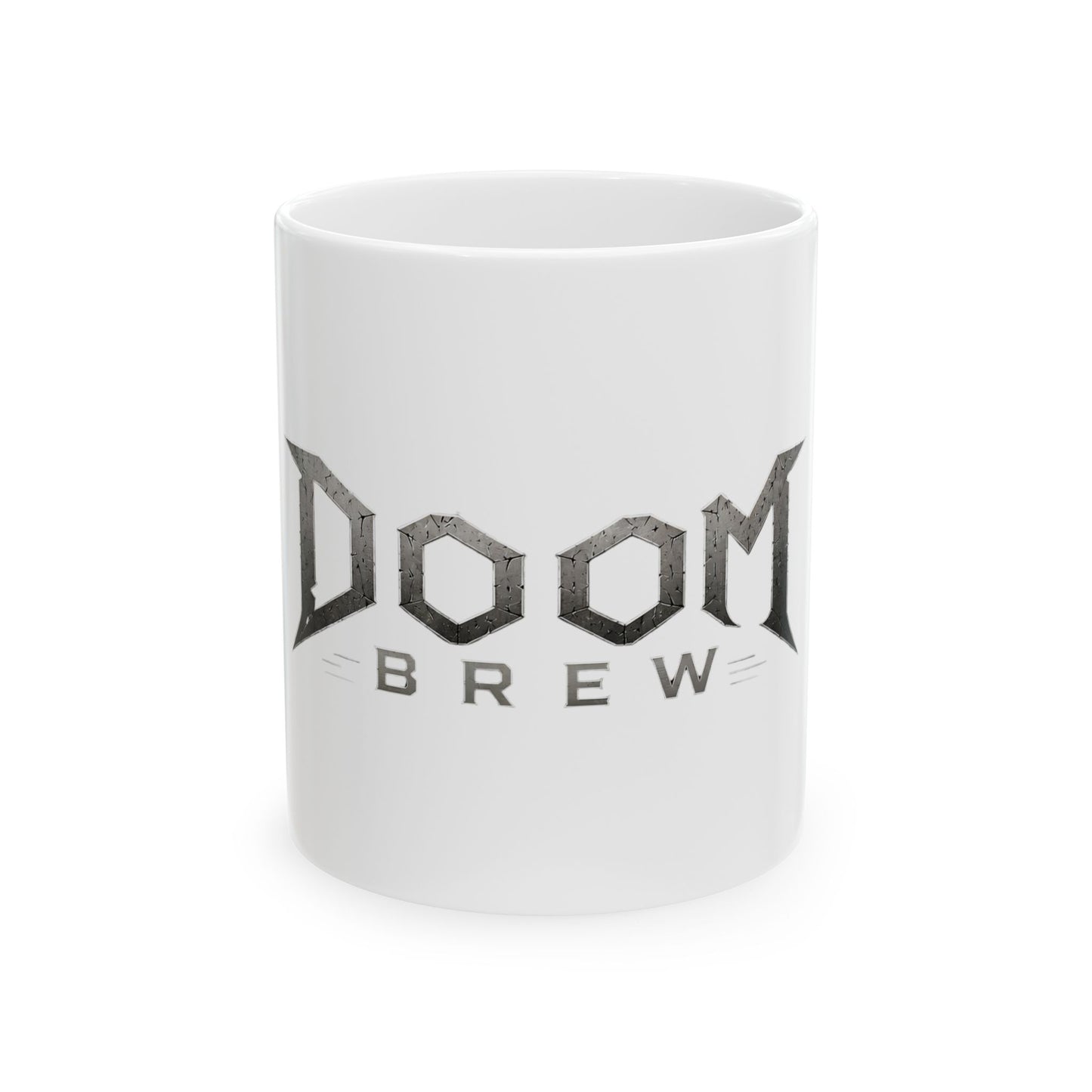 Doom Brew Ceramic Mug — Funny Gamer Coffee Cup (11oz & 15oz)