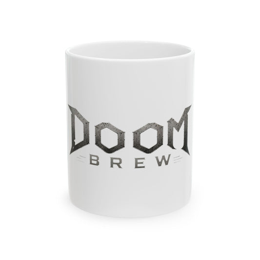 Doom Brew Ceramic Mug — Funny Gamer Coffee Cup (11oz & 15oz)