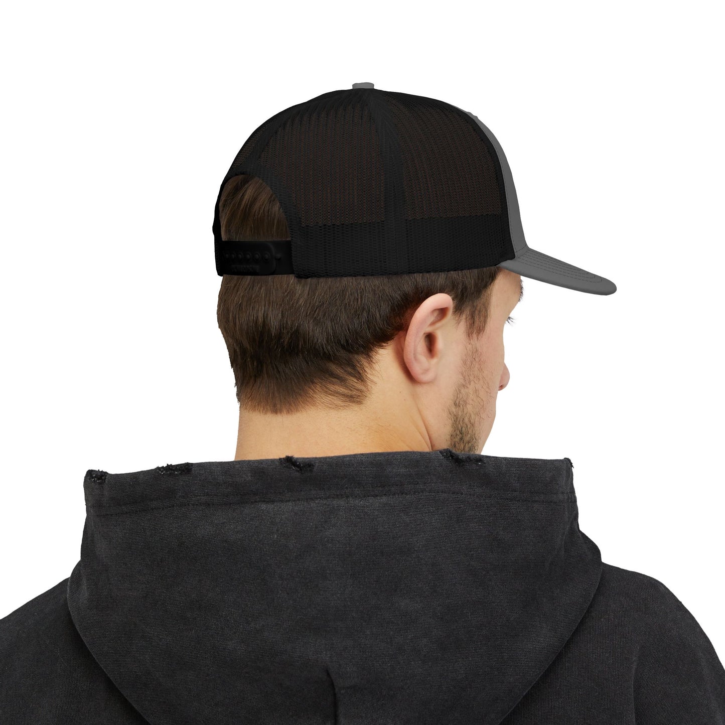 Skull Trucker Cap with Red-Eye Tribal Design | Doom Brew Official Merch