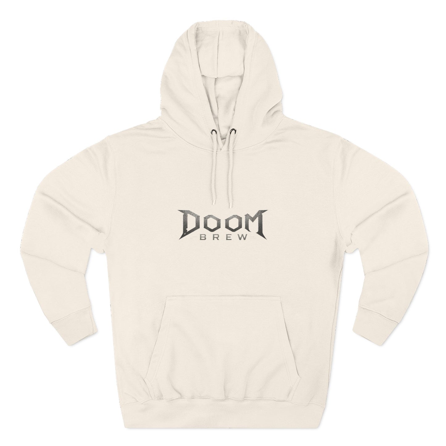 Doom Brew Hoodie — Gothic Logo Fleece Pullover