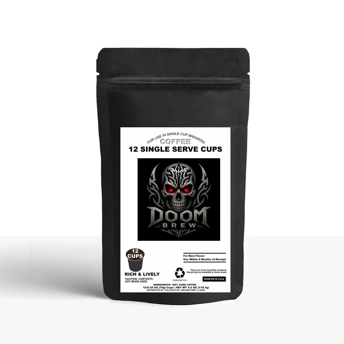 12 Pack Single Serve Coffee Capsules